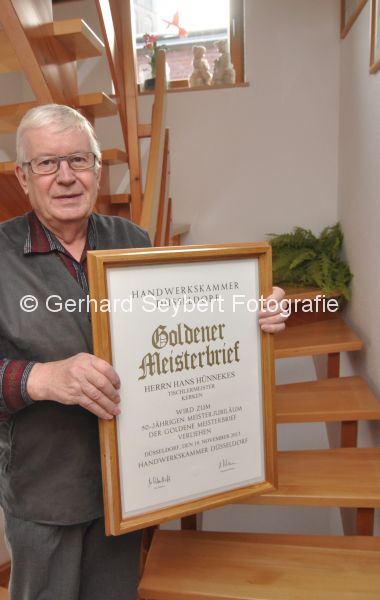 50 Jahre Tischlermeister Hans Hnnekens